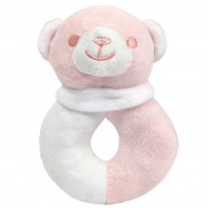 RT21-P: Pink Bear Rattle Toy